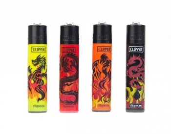 Зажигалка Clipper Dragon tatoo - Бренд Clipper - Магазин ТОПовых приборов и аксессуаров для  курения  bongstore.ru